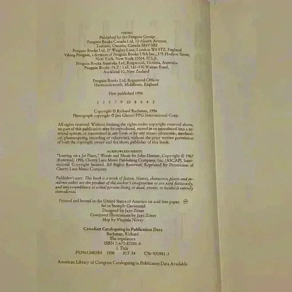 The Regulators by Richard Bachman (Stephen  King) Hardcover Book - Picture 5 of 8